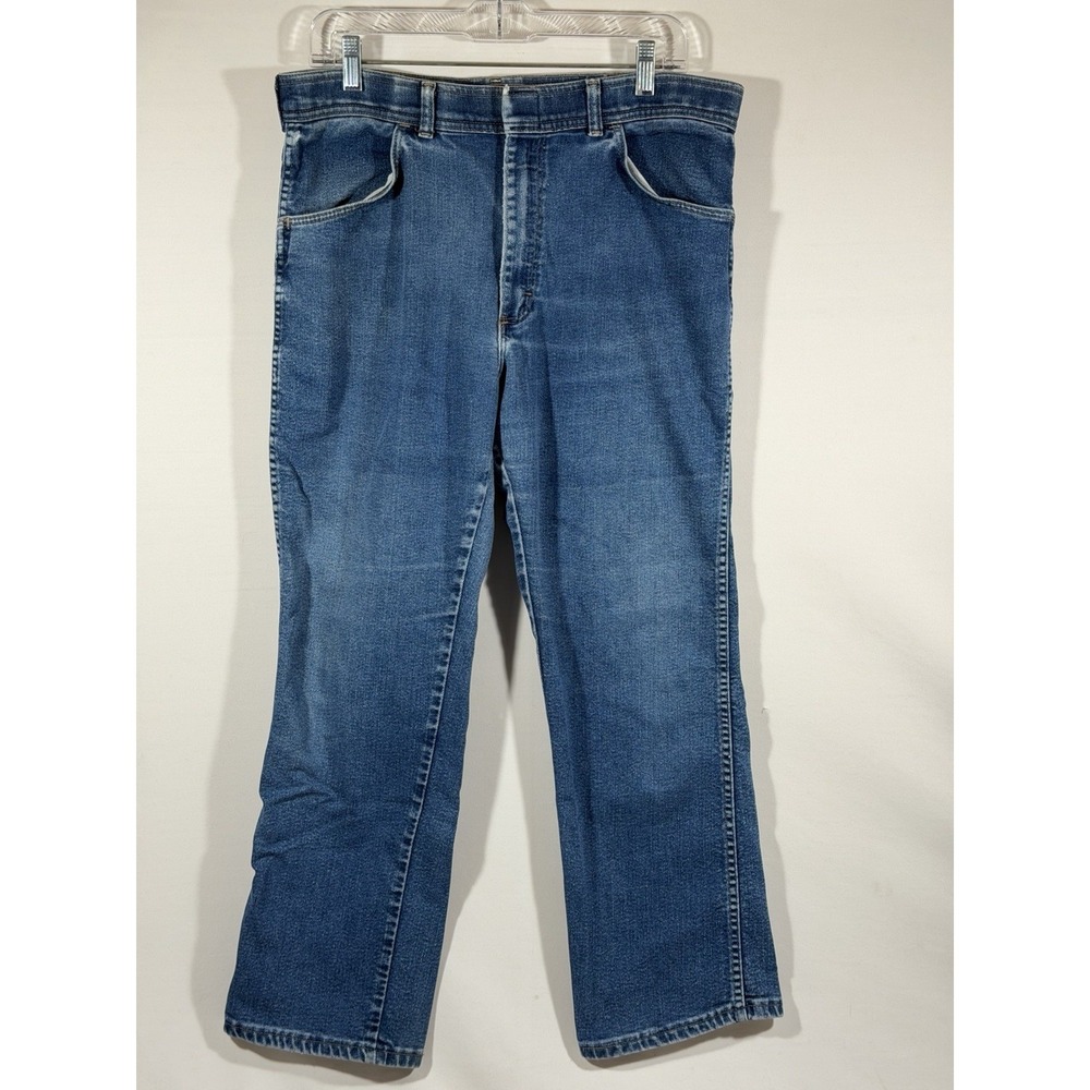 Wrangler‎ Jeans Mens 36x30 Blue Straight Leg Classic Denim Mid Wash